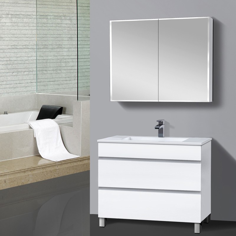 Vellena 900mm PVC Water Proof Bathroom Vanity Cabinet