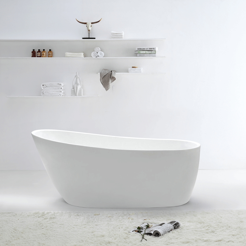 Bathroom Free Standing Bath Tub 1700X800X730 Thin Edge Freestanding BA128-1700