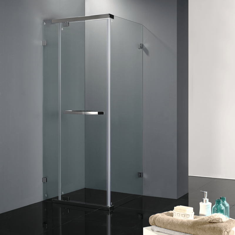 Frameless Shower Screen 900x900mm Square Chrome
