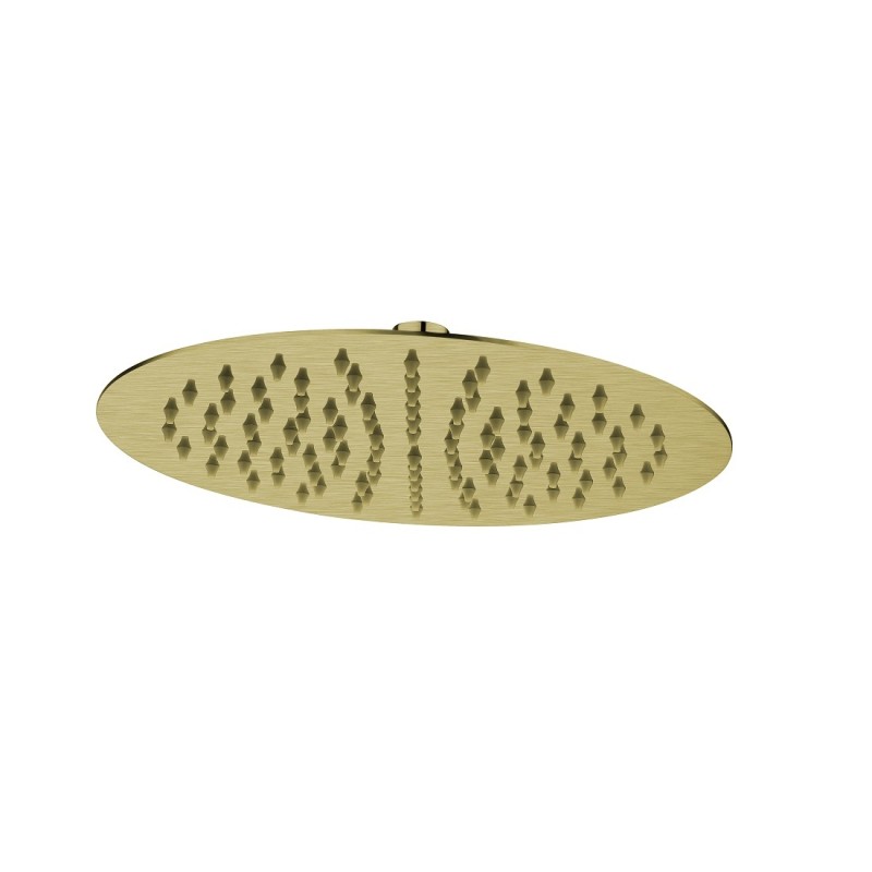 Rund Round Shower Head 250mm Brushed Gold