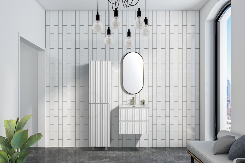 Oslo 600mm PVC Wall Hung Bathroom Vanity