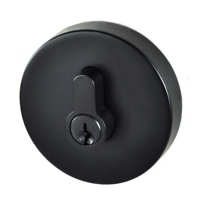 Nidus Round Single Cylinder Deadbolt Entrance Door Lock Set Key Matte Black