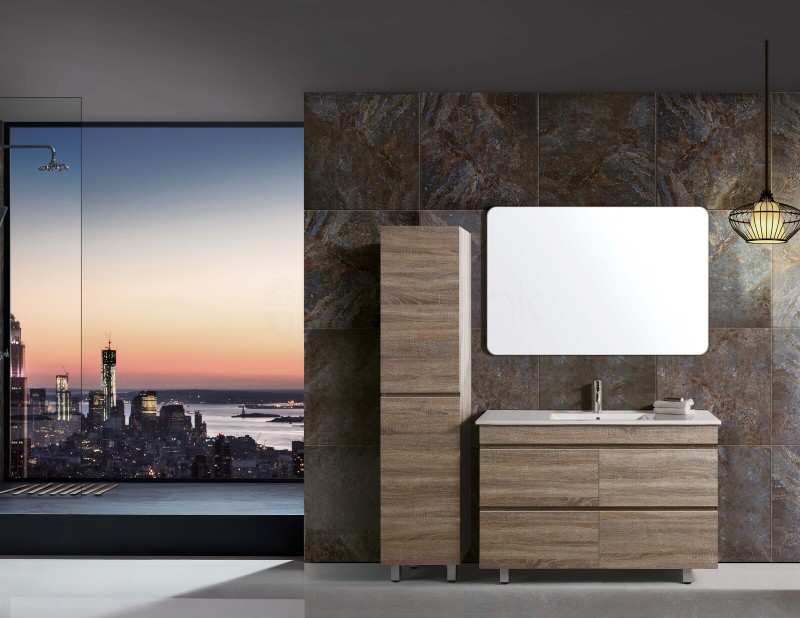 Vellena 1200mm Prime Oak PVC Water Proof Bathroom Vanity