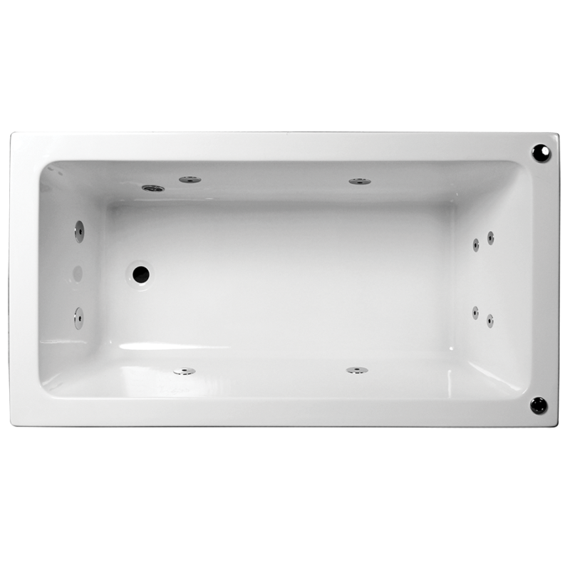 Alfa Acrylic Spa Bath Rectangle 6 Jets 1500 X 760 X 450mm