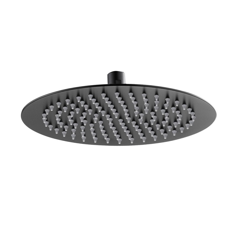 Round Shower Head 200mm Matte Black