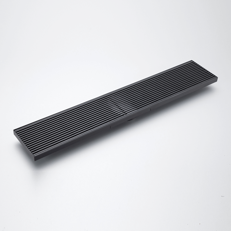 600mm Linear Heelguard Floor Waste Matte Black
