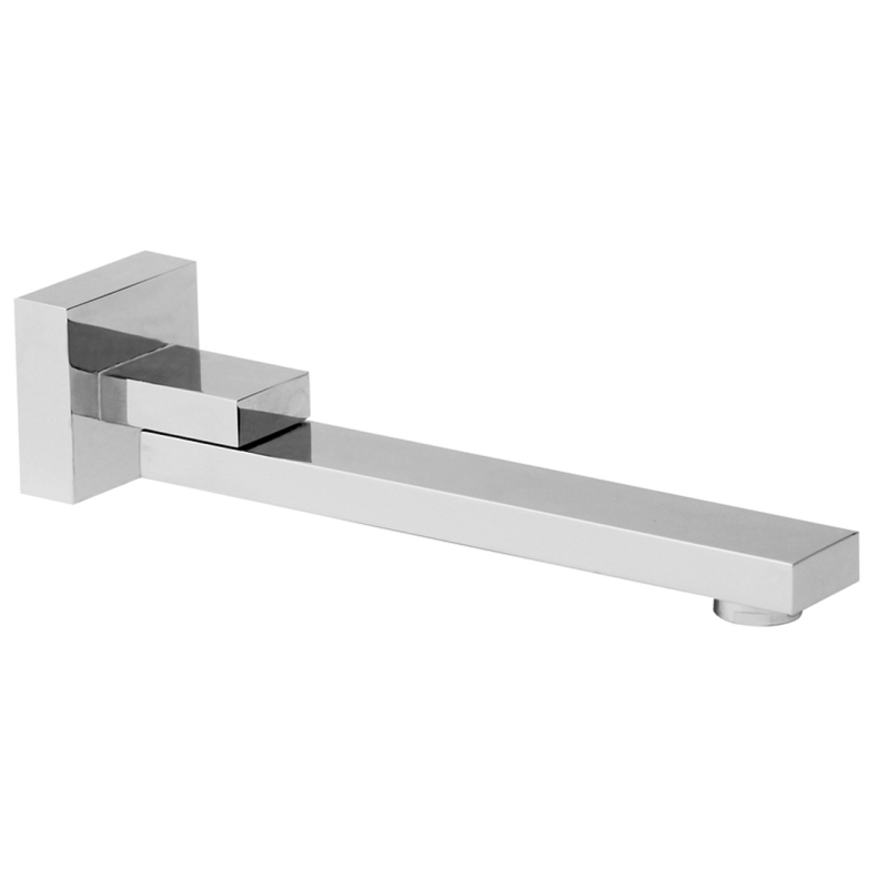 Eckig Square Swivel Bath Spout Chrome