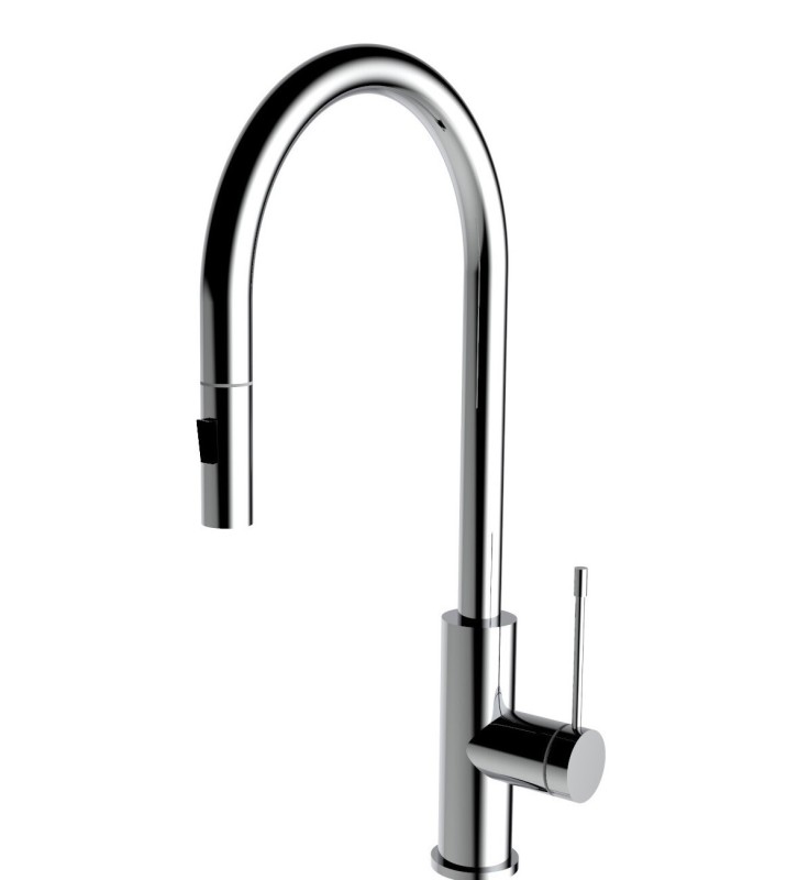 Aziz-II Pull-Out Kitchen And Laundry Sink Mixer Chrome