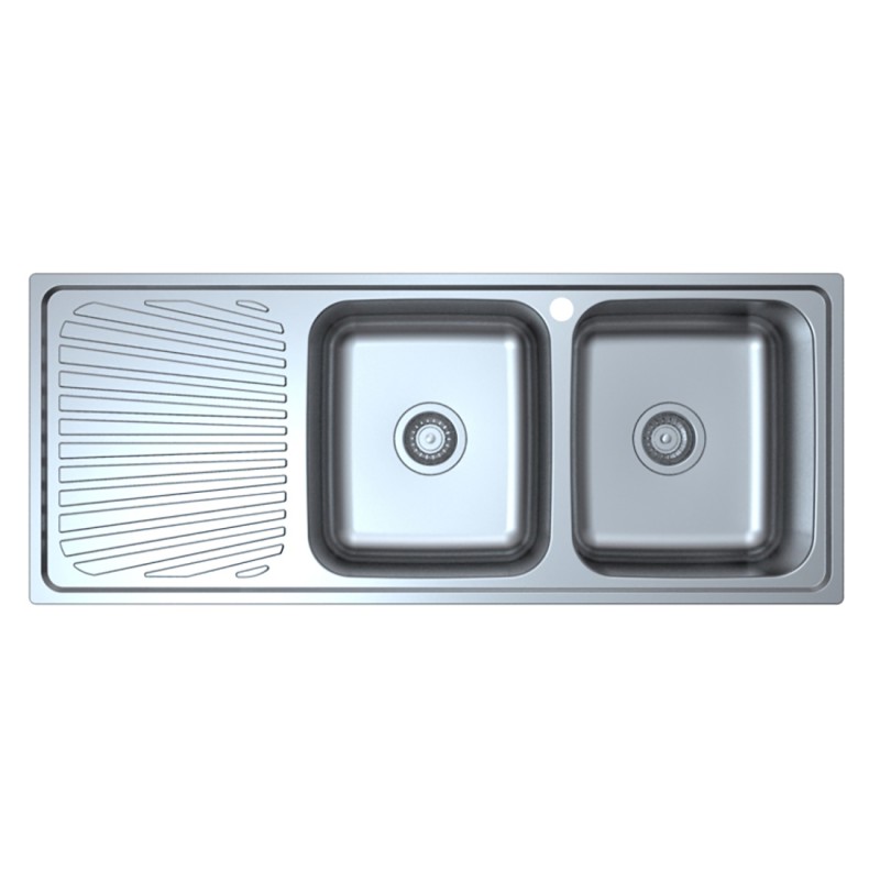 Otus Double Right Hand Bowl & Single Drainer Kitchen Sink i