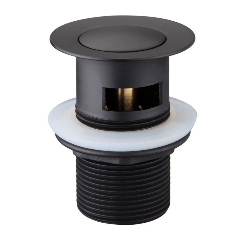 32mm Pop Up Waste With Overflow Matte Black