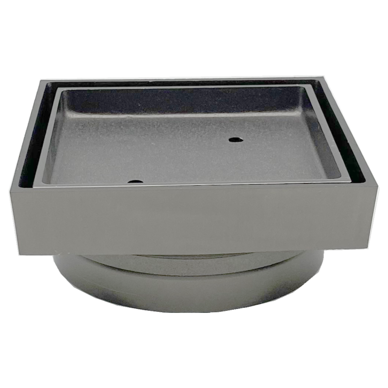 100mm Bathroom Shower Smart Tile Insert Floor Waste Drain Brushed Nickel Renst100-Bn