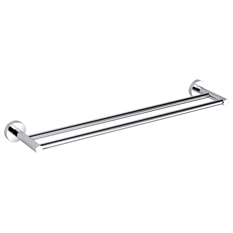 Otus Double Towel Rail 600mm Chrome