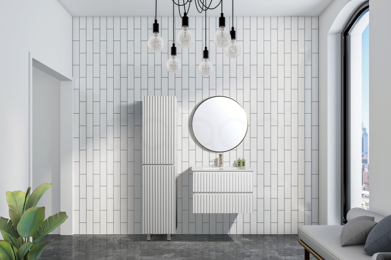 Oslo 750mm PVC Wall Hung Bathroom Vanity