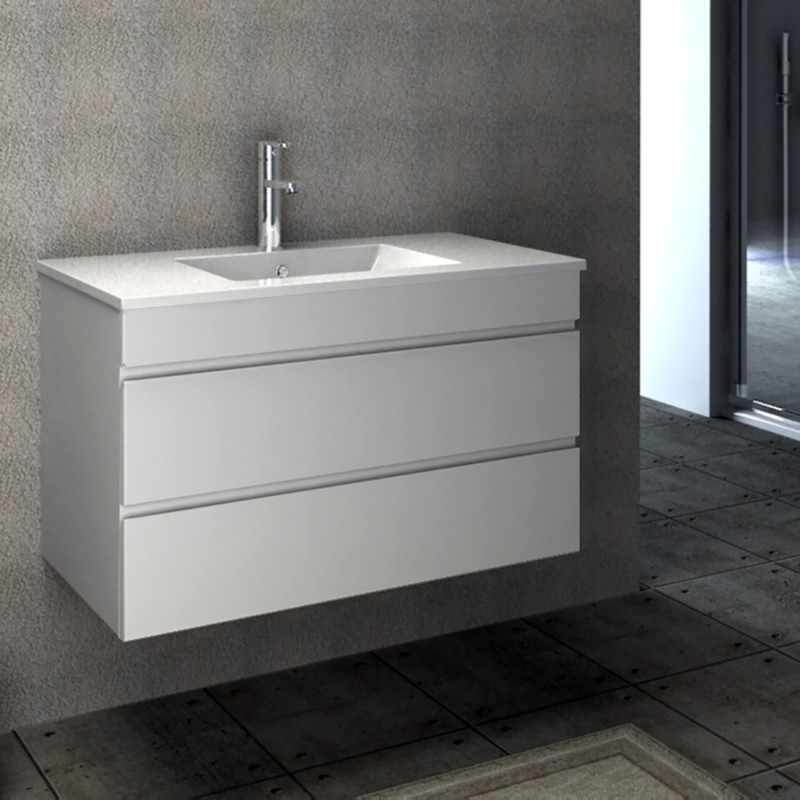 Vellena 900mm PVC Water Proof Wall Hung Bathroom Vanity Cabinet
