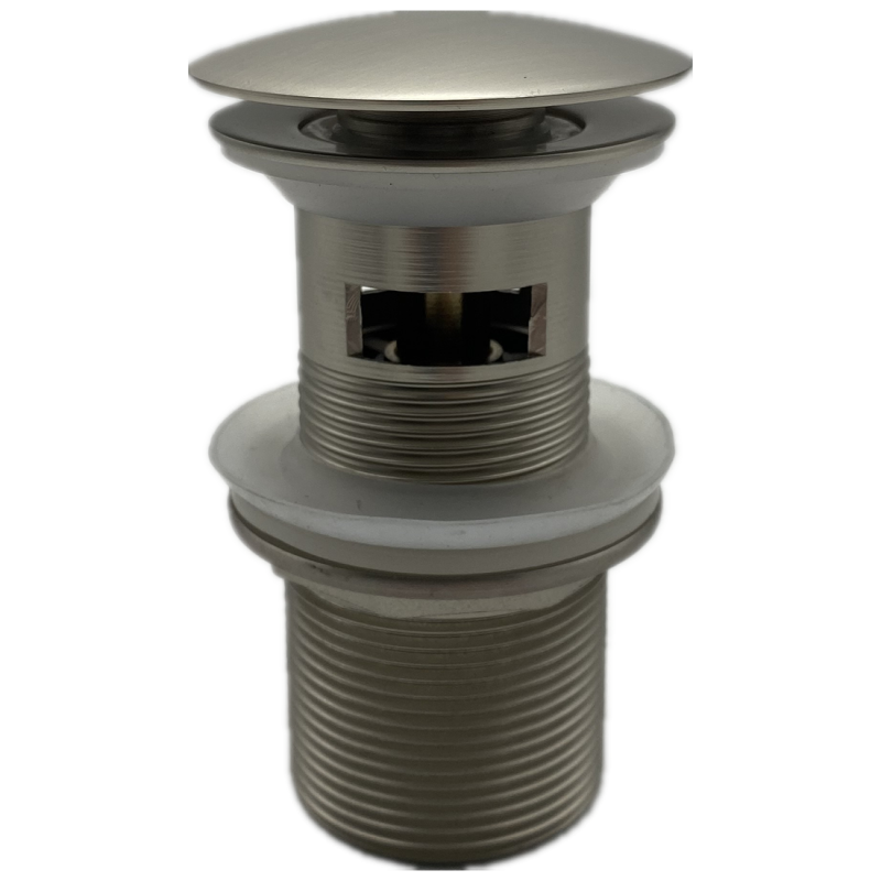 Bathroom Vanity Brushed Nickel Mushroom 32mm Over Flow Pop Up Plug Waste 40mm Adapter