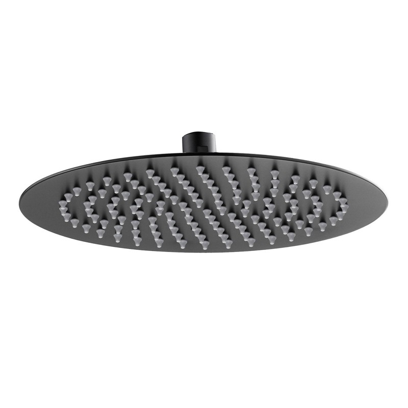 Round Shower Head 300mm Matte Black