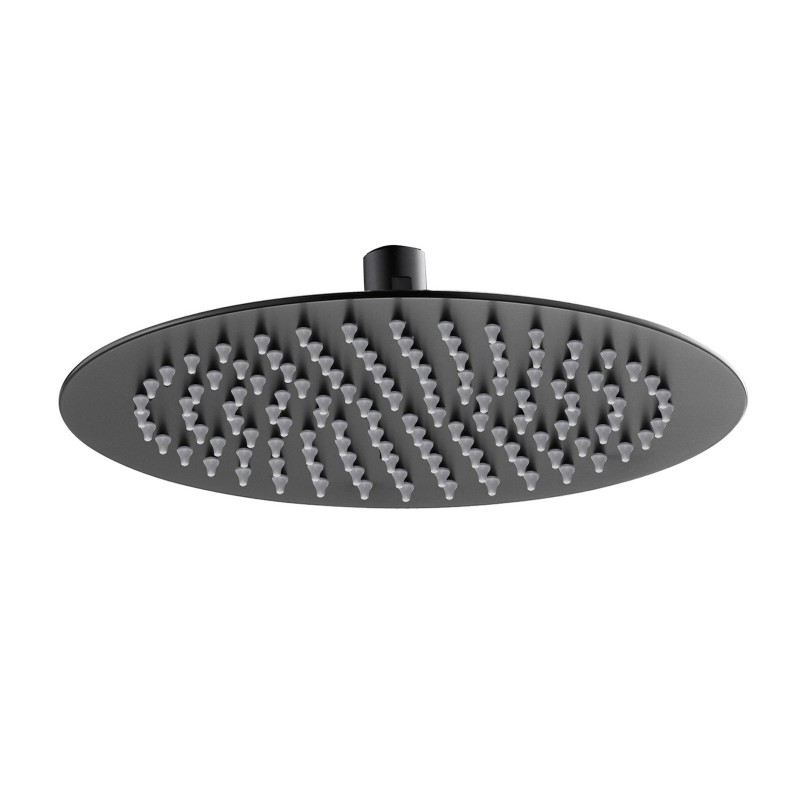 Round Shower Head 250mm Matte Black