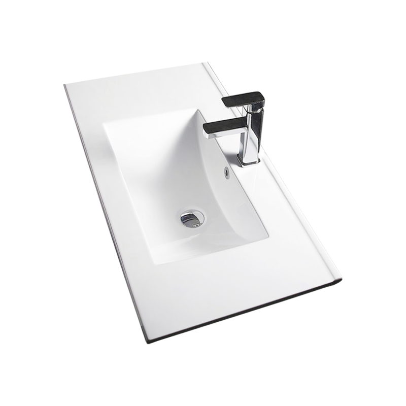 Bathroom Vanity White Ceramic Thin Edge Basin - 60ES