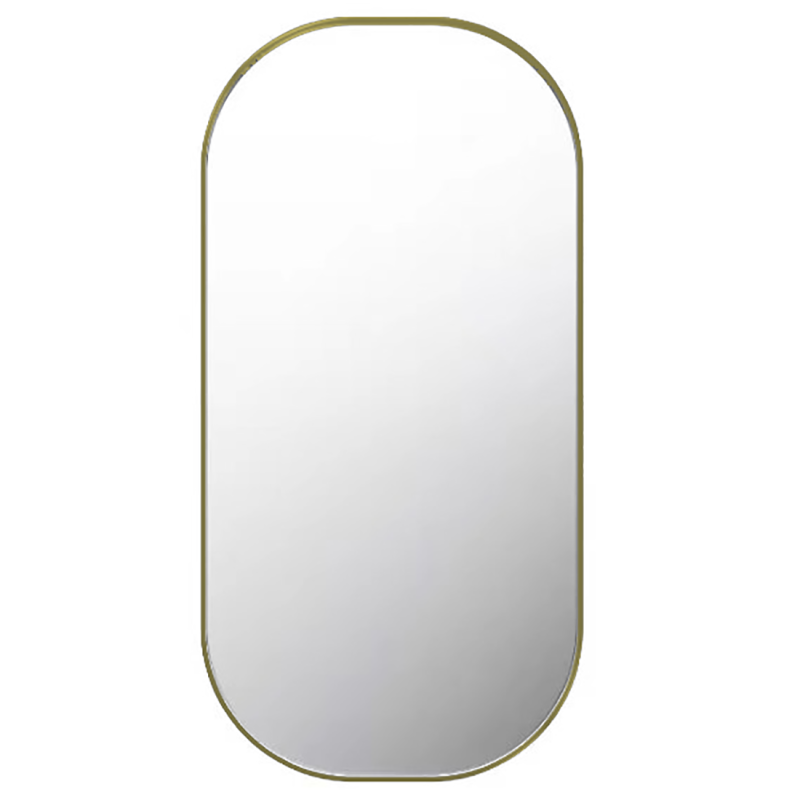 Cora Rectangle Stainless Steel Frame Mirror Brushed Gold