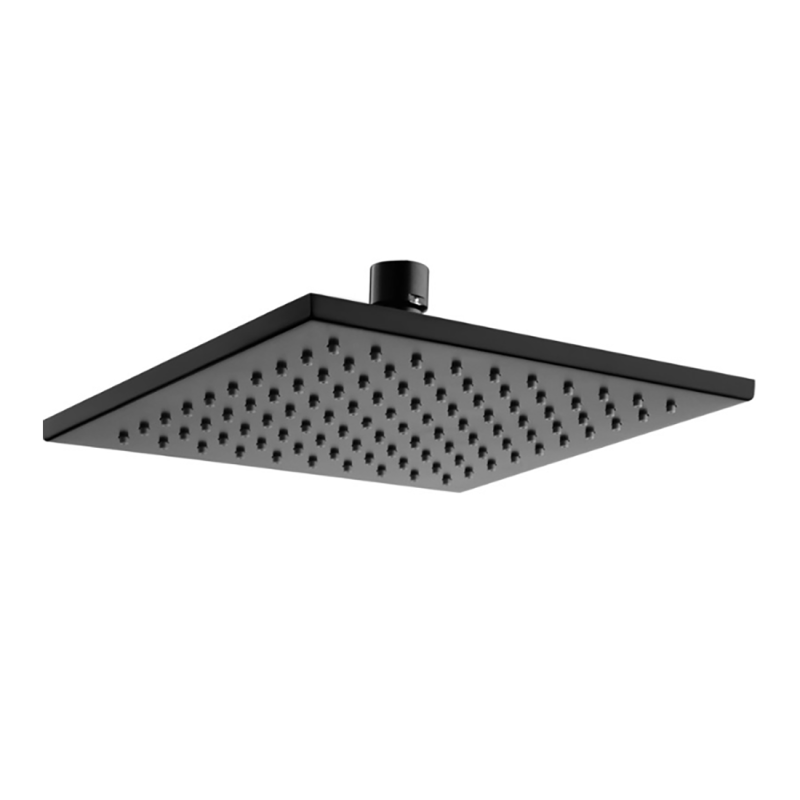 Eden Square Shower Head 200mm Matte Black