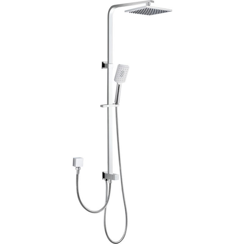 Eden Square Multi Function Double Hose Shower Set Chrome