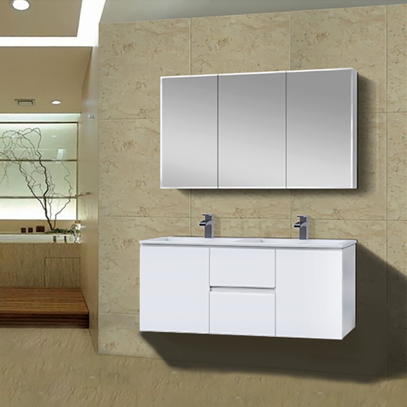 Ivana 1200mm Double PVC Water Proof Wall Hung Bathroom Vanity