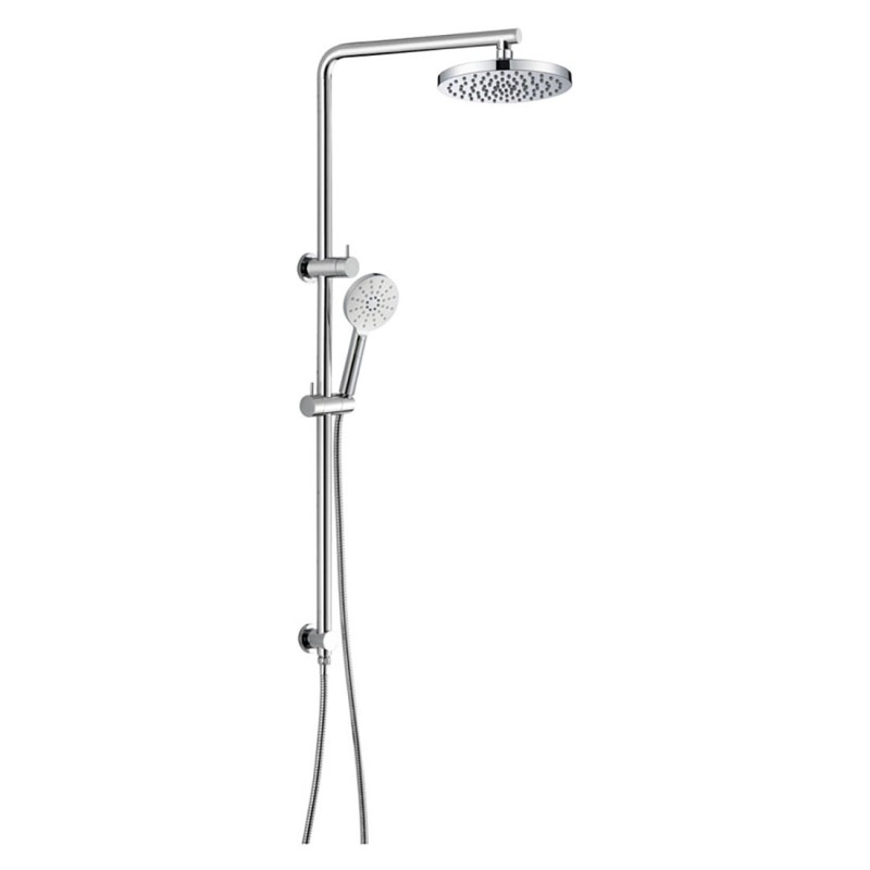 Cora Round Multi Function Shower Set Chrome