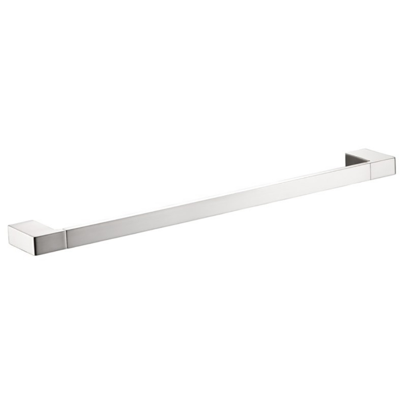 Ceram Single Towel Rail 800mm Brushed Nickel