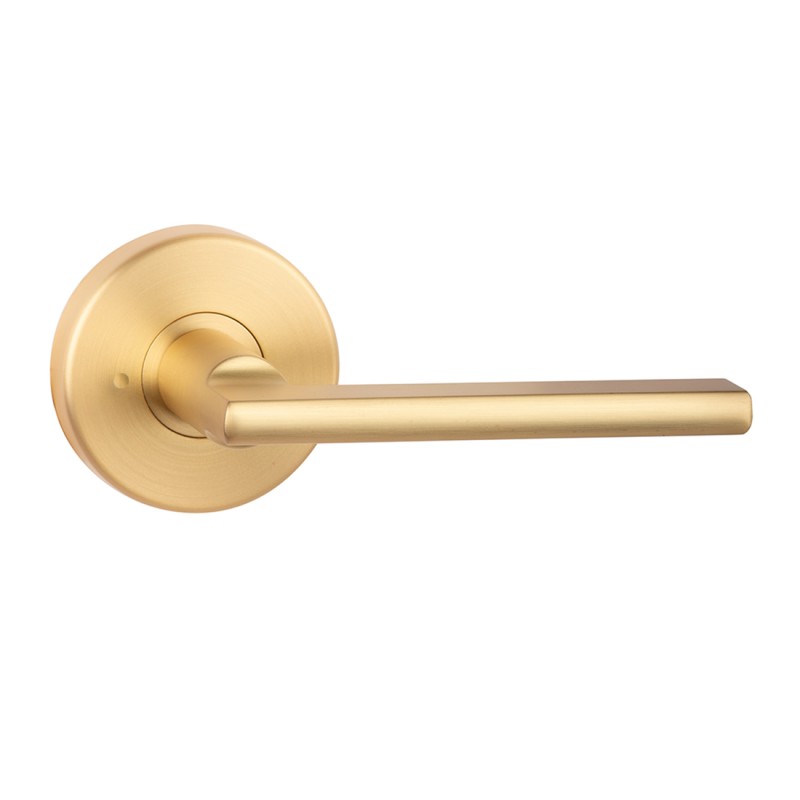 N2Lok Decorus Privacy Satin Brass